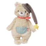 Fehn Kuscheltier Bär Bruno – Weicher Teddybär für Neugeborene als Einschlafhilfe - Stofftier Greifen, Fühlen