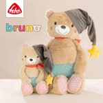Fehn Kuscheltier Bär Bruno – Weicher Teddybär für Neugeborene als Einschlafhilfe - Stofftier Greifen, Fühlen – Bild 2